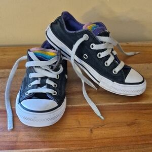 Girl's Converse Multi Tongue Low Top Shoes 368095F - Sz. 12